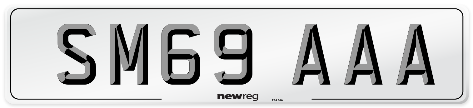 SM69 AAA Number Plate from New Reg